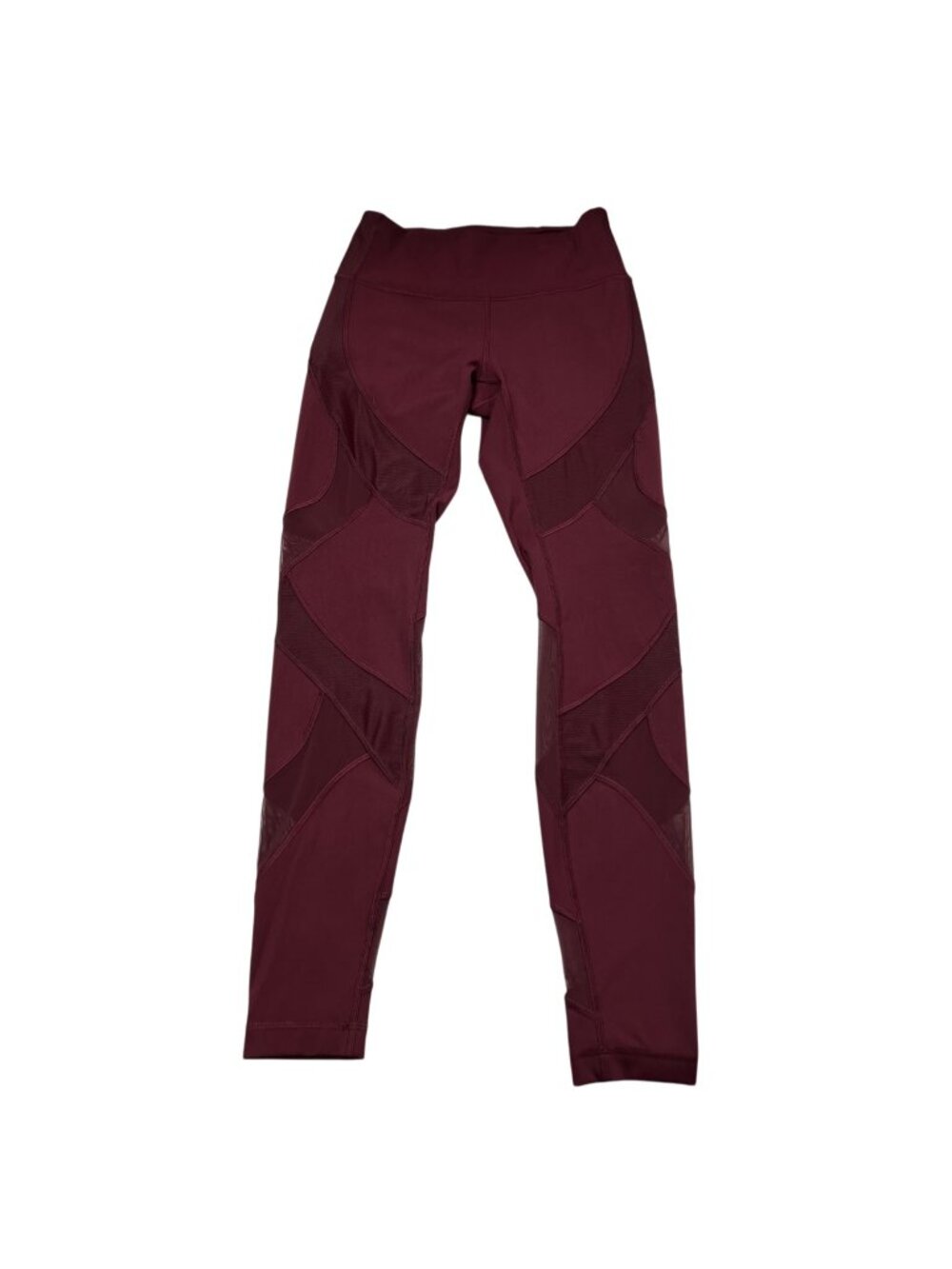 Lululemon Wunder Under High Rise Tight 28" Mesh Inset Tight Garnet Size 6